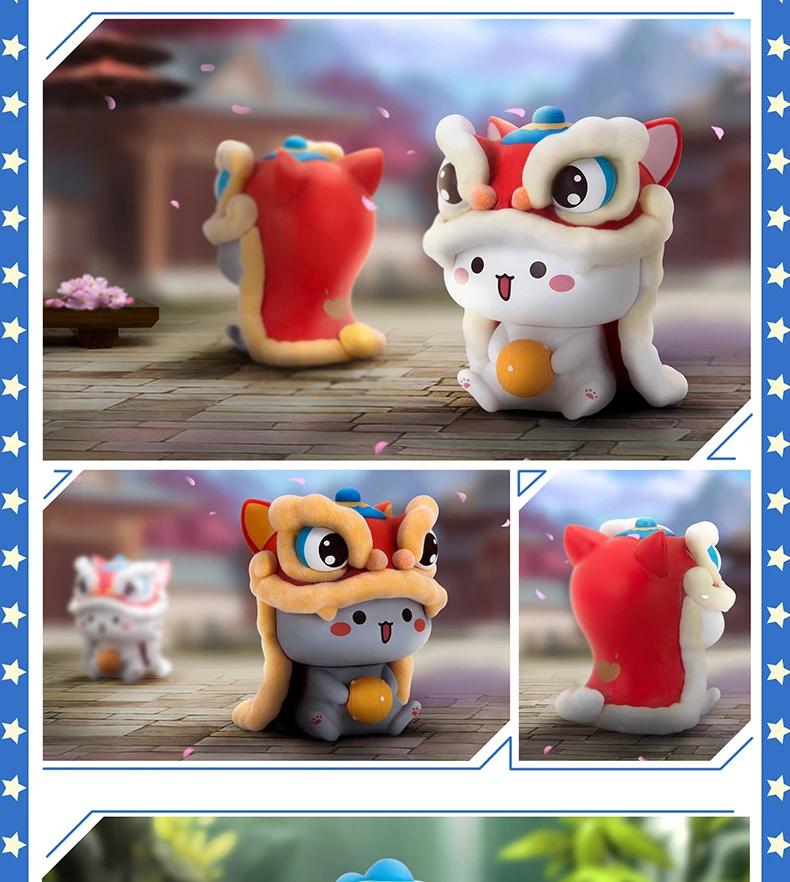 Mitao Cat 3 Blind Box Cute Cat Mystery Box Figure Model Ornaments Childrenal Birthday Gift Toys