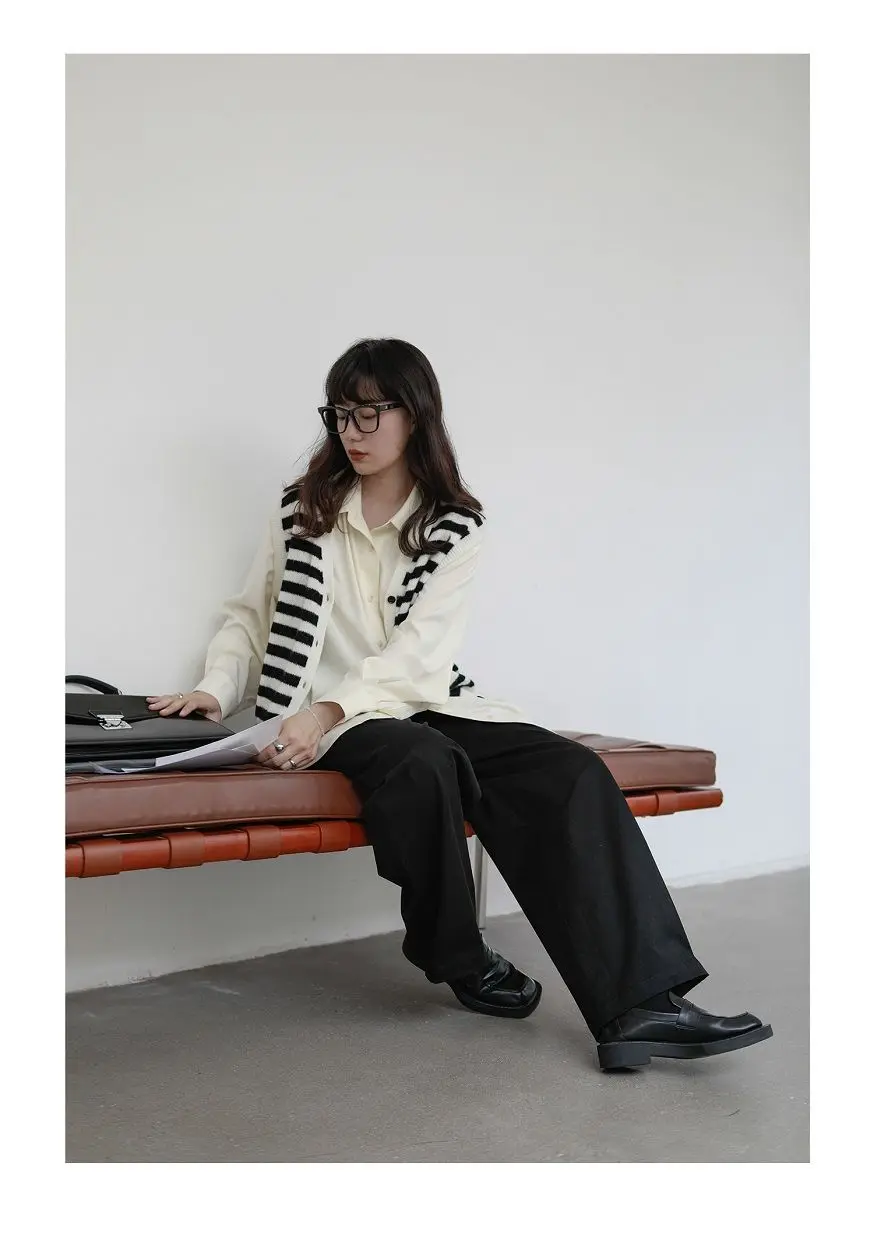 2026 Autumn Women's Oversized Long Sleeve Blouse 2026 Summer New Arrival Tie Neck Shirt Loose Fit Office Elegant Fashion