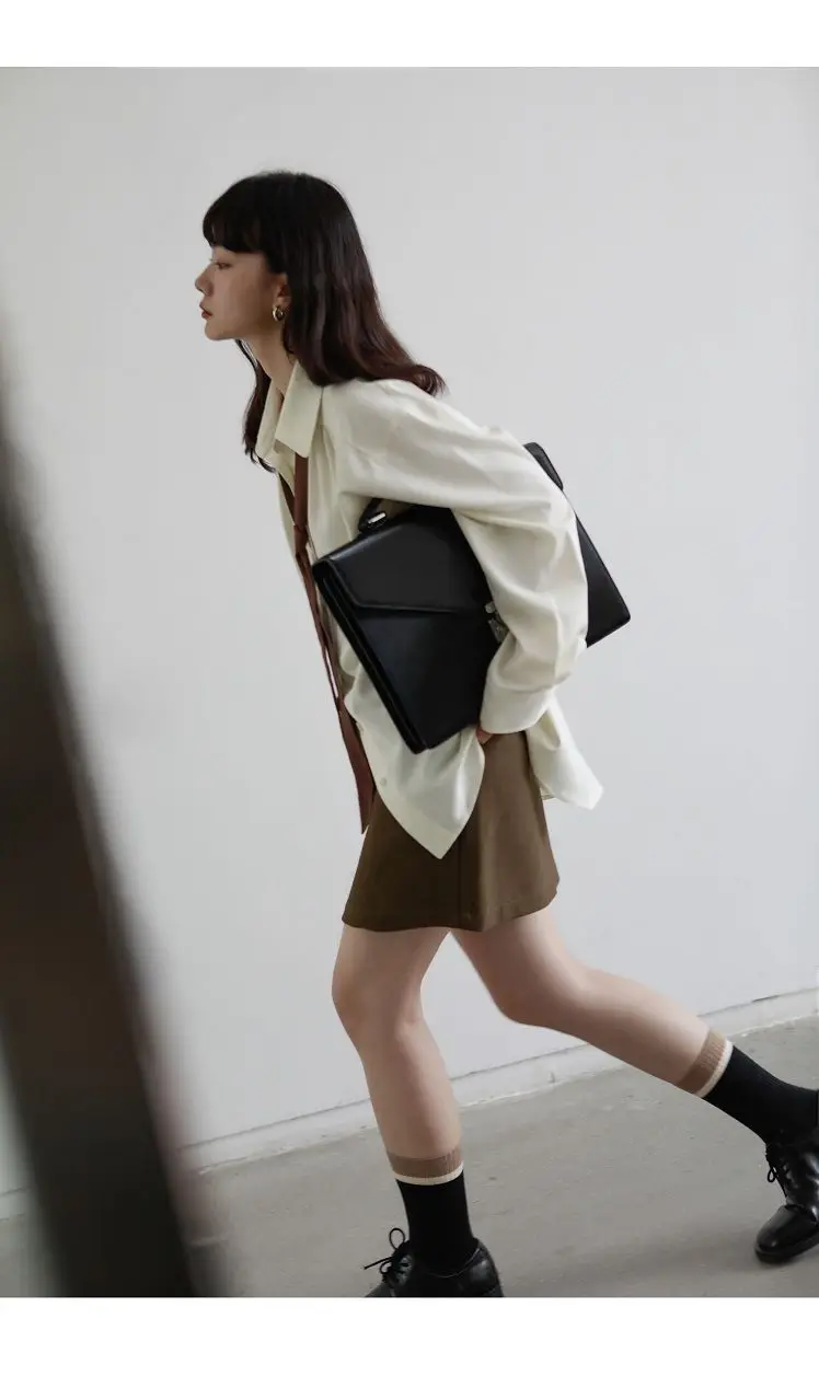 2026 Autumn Women's Oversized Long Sleeve Blouse 2026 Summer New Arrival Tie Neck Shirt Loose Fit Office Elegant Fashion