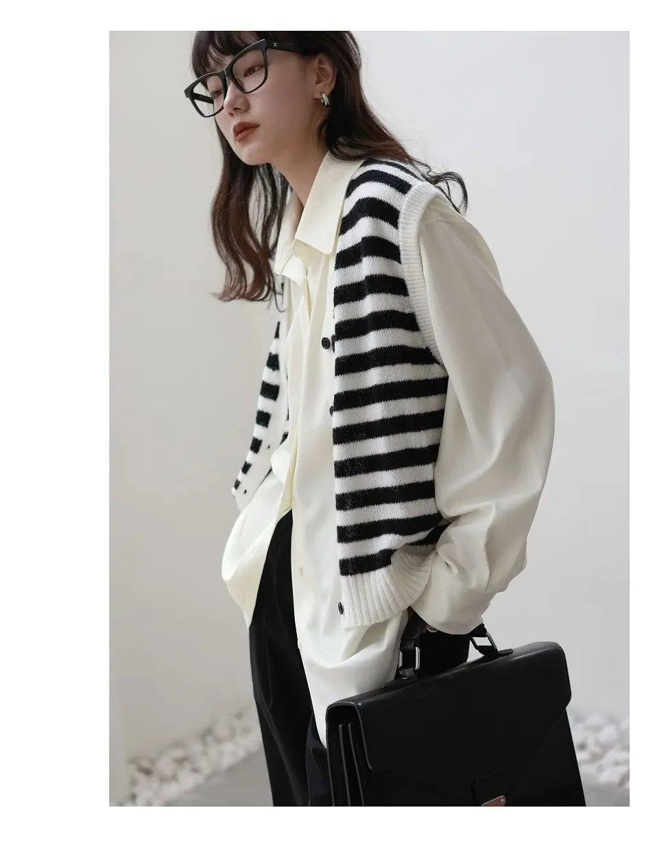2026 Autumn Women's Oversized Long Sleeve Blouse 2026 Summer New Arrival Tie Neck Shirt Loose Fit Office Elegant Fashion