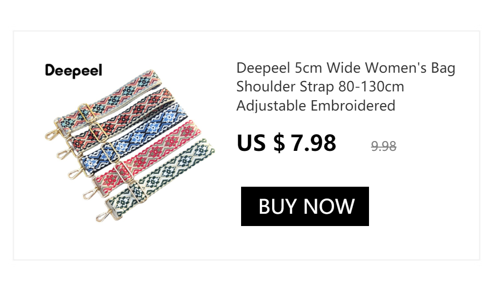 Deepeel 3.8cm Leopard Print Wide Shoulder Straps Wallet Tapes 80-140cm Adjustable Crossbody Women's Long Bags Strap Accessories