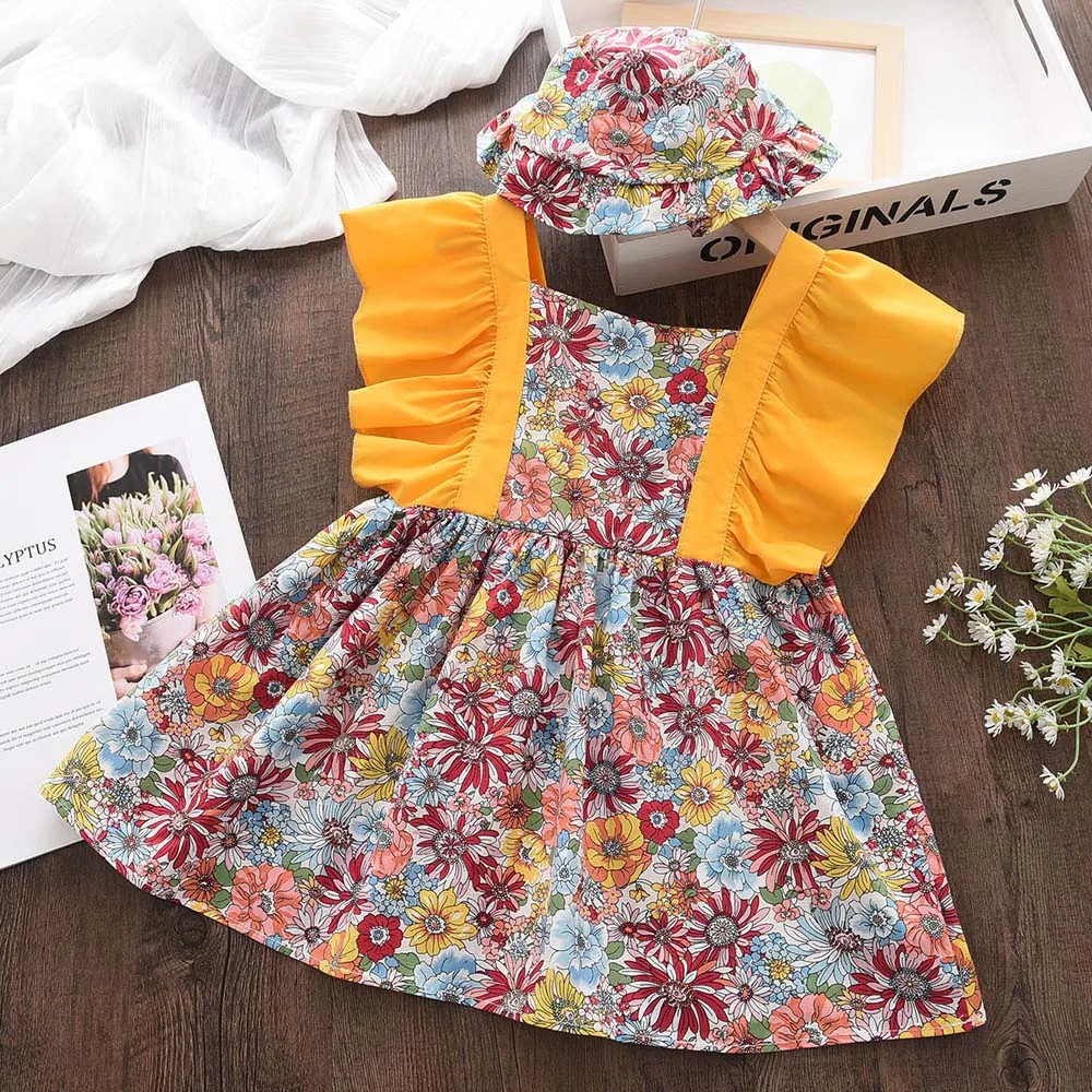 Bear Leader Kids Girls Dresses 2026 New Summer Lace Princess Dresses Children Solid color Clothing Baby Wedding Party Vestidos