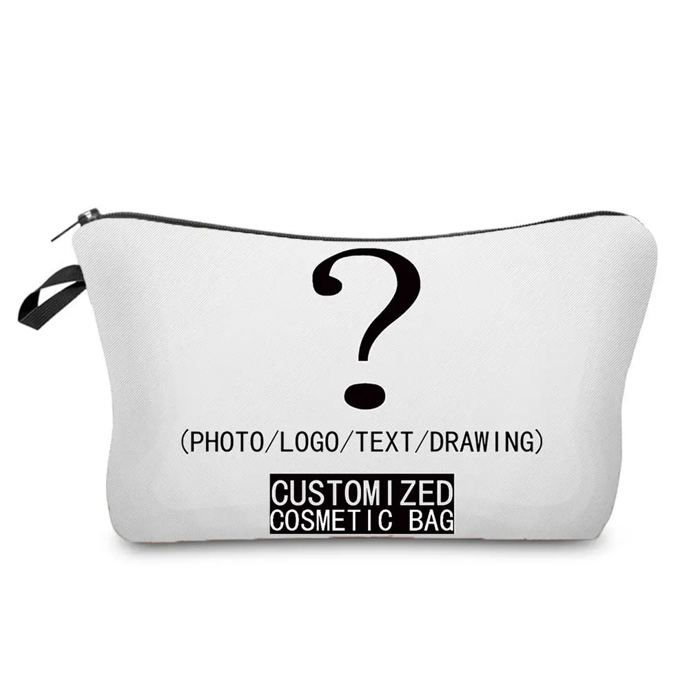 Hot Sale Nurse ECG Printing Women Cosmetic Bags Lovely Casual Travel Portable Storage Handbags Makeup Bag Toiletry Bags Female