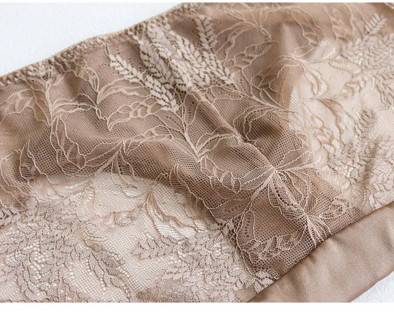 SuyaDream Women's Panties 2pcs/Lot 100% Natural Silk Lined Sexy Lace Briefs Daily Wear Comfortable Intimate Underwear Pink White