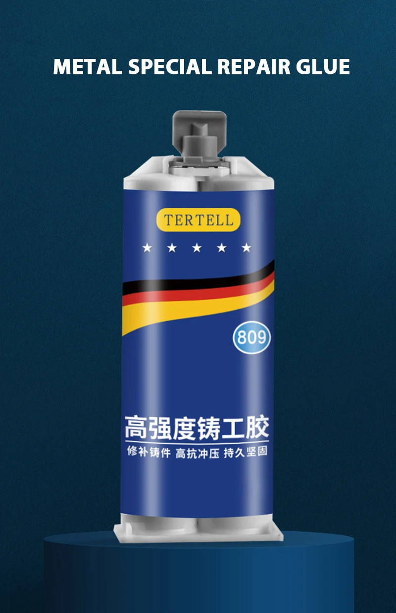 Metal Repair Paste 2 In1 Industrial AB Caster Glue Heat Resistant Sealant Cold Weld Strong Defect Repair Agent Glue