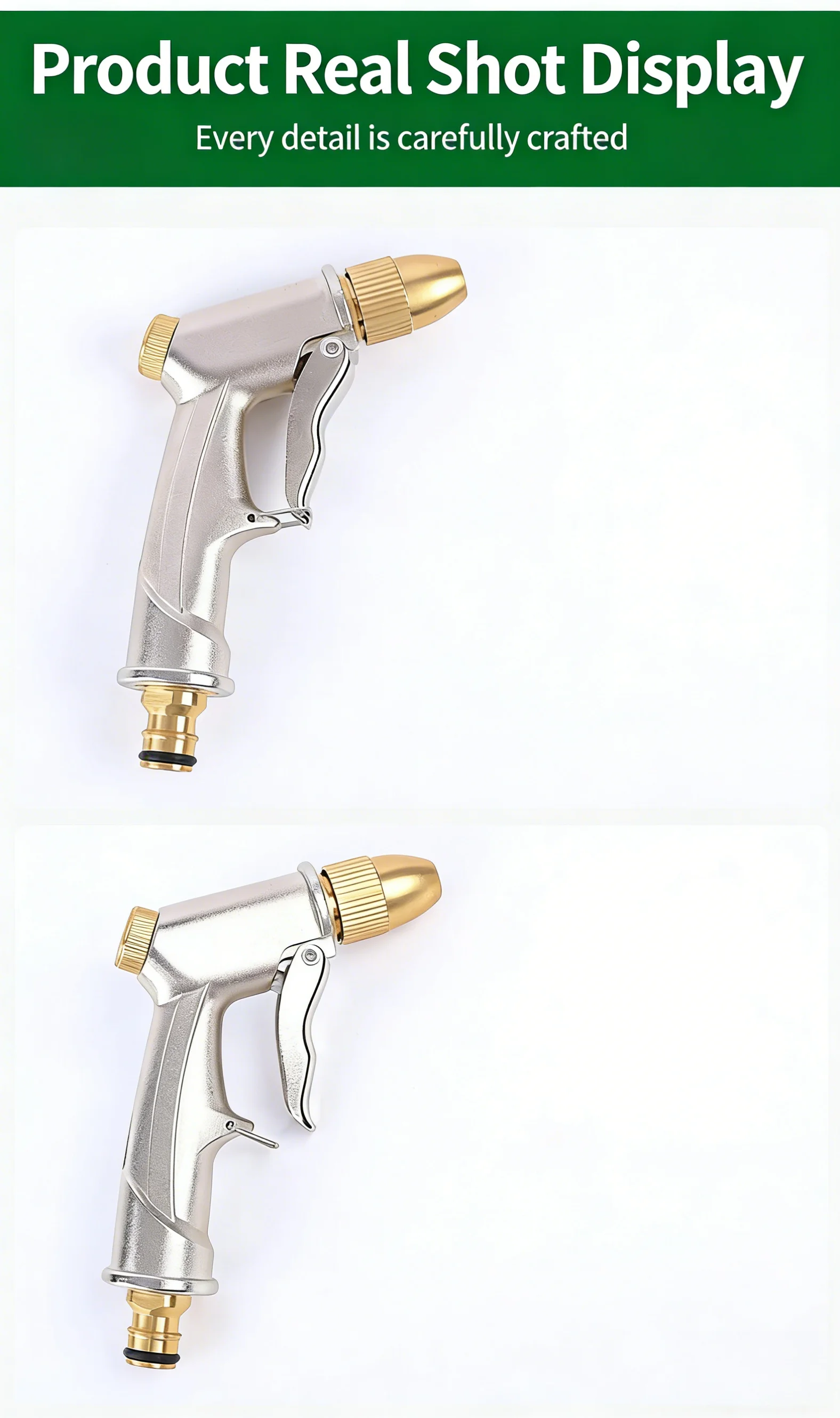 High Pressure Water Spray Gun Metal Brass Nozzle Garden Hose Pipe Lawn Car Wash Sprayer Sprinkler Car Wash Tool Water Guns