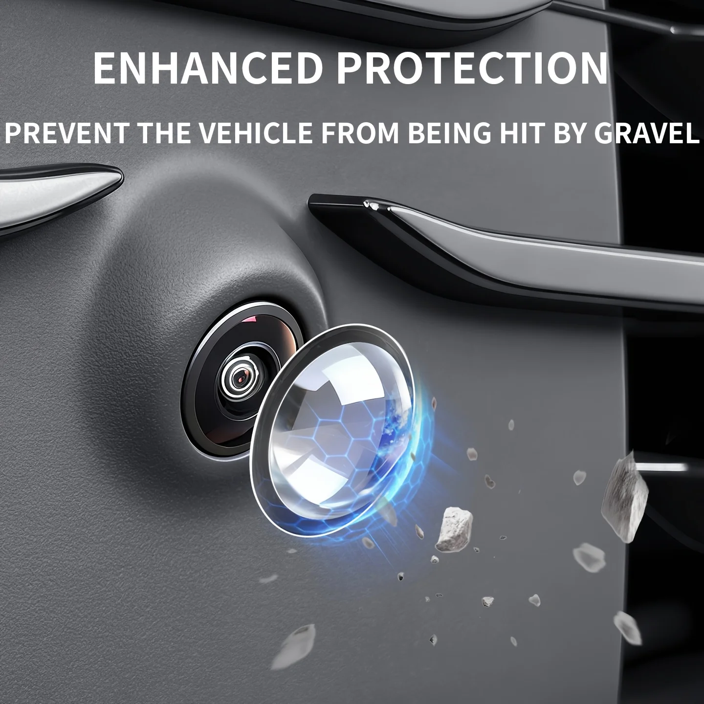 New Car 360° Panoramic Camera Lens Protective Cover Anti-Scratch Dustproof Waterproof Parking Lens Protector for Most SUV Sedan