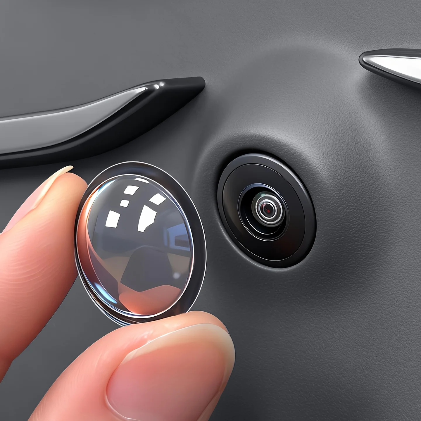 New Car 360° Panoramic Camera Lens Protective Cover Anti-Scratch Dustproof Waterproof Parking Lens Protector for Most SUV Sedan
