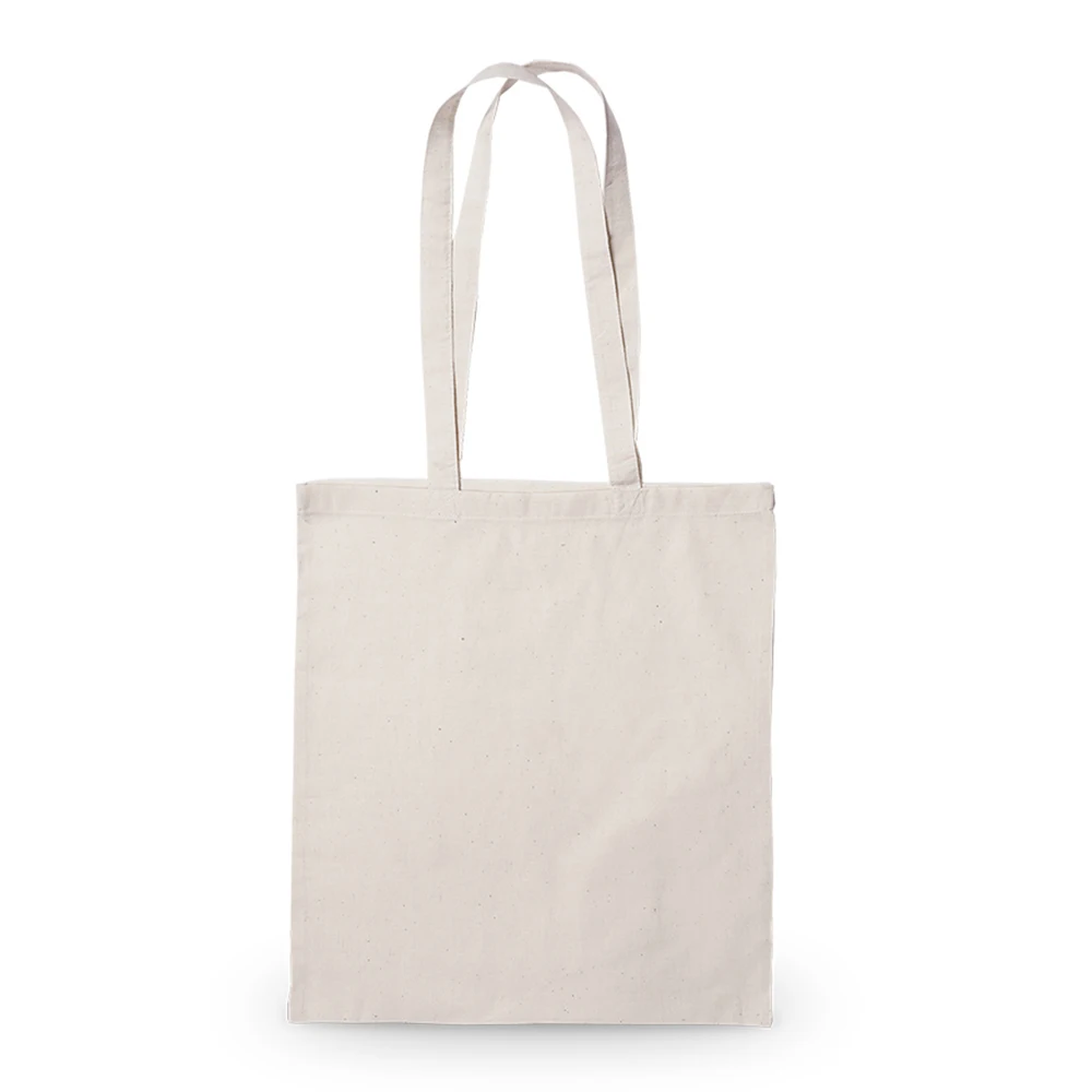 Bag fabric cotton Pack 50 units Biodegradable reusable long handles durable Shopping Crafts
