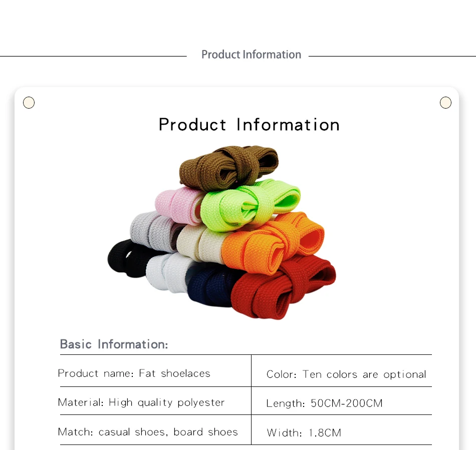 Widened 18mm Width Double Layer Wide Laces Sneakers Solid Color Flat Fat Shoestrings Air Queen Bootlaces Force Shoelaces Cord