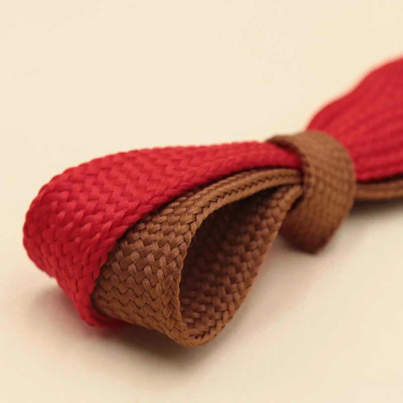 Widened 18mm Width Double Layer Wide Laces Sneakers Solid Color Flat Fat Shoestrings Air Queen Bootlaces Force Shoelaces Cord