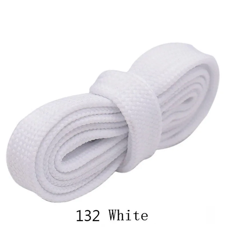 Widened 18mm Width Double Layer Wide Laces Sneakers Solid Color Flat Fat Shoestrings Air Queen Bootlaces Force Shoelaces Cord