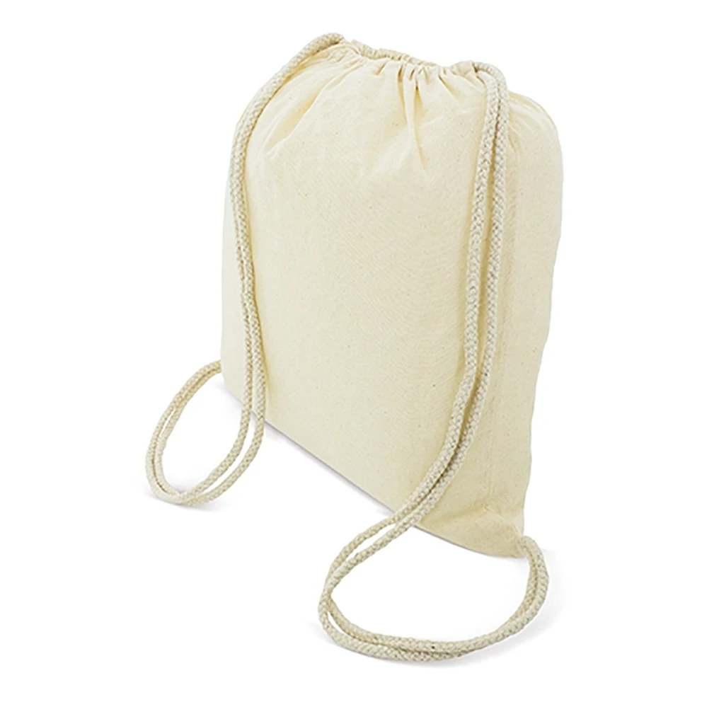 Paquete De Mochilas De Algodón Natural ECO Reutilizables En Tamaños 45x39 Cm Para Manualidades Pintura Y Excursiones Con Cierre De Cordón 50/100/200 Unidades