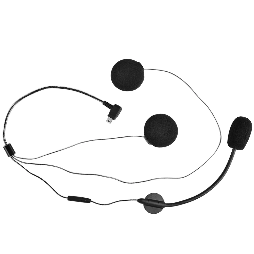 Fodsports M1-S Pro Motorcycle Earphone Helmet Bluetooth 5.0 Intercom Headset with Clip Microphone for Accessories Earpiece