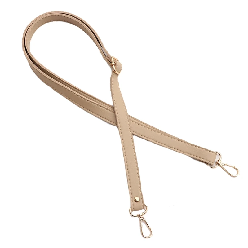 138cm Long Faux Leather Shoulder Bag Strap DIY Purse Handle Adjustable Crossbody Handbag Belt Replacement with Clasp