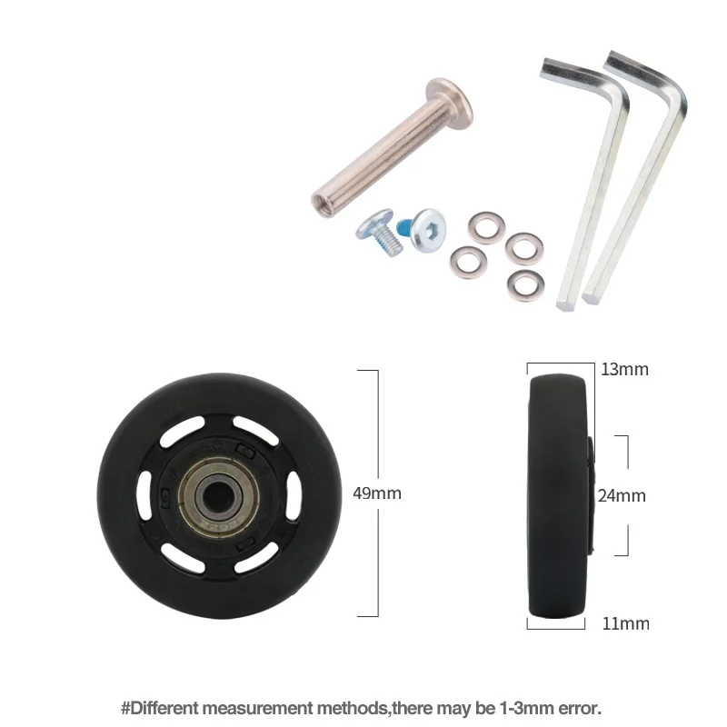 Luggage Wheels Replacement Trolley Case Pulley Wheel Mute Universal Accessories 20-28 Inch Suitcase Wheels Caster for Luggage