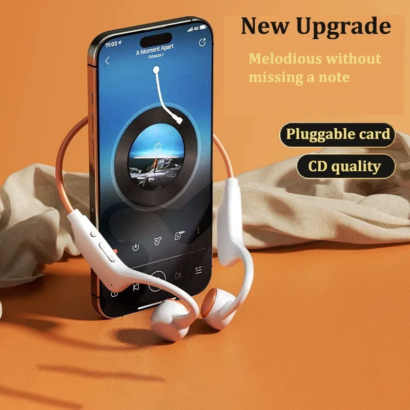 Lenovo NEW Bone Conduction Headset Bluetooth 5.4 Not In Ear Swimming Running IPX8 Waterproof Long Life Hang Ear Sports Headphone