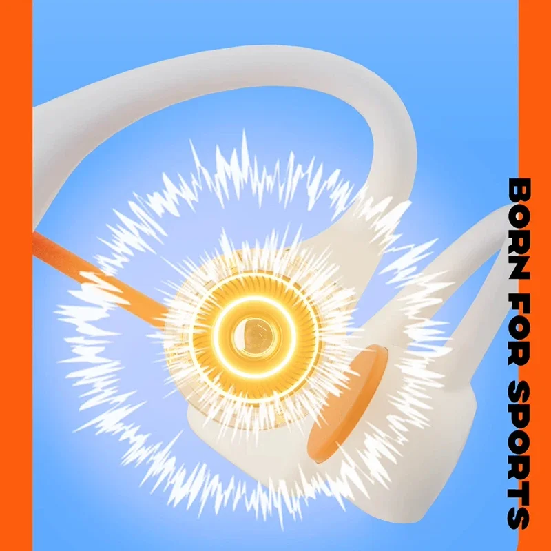 Lenovo NEW Bone Conduction Headset Bluetooth 5.4 Not In Ear Swimming Running IPX8 Waterproof Long Life Hang Ear Sports Headphone