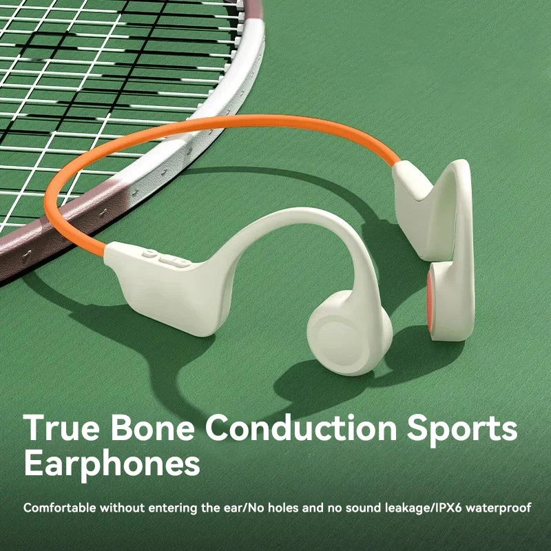 Lenovo NEW Bone Conduction Headset Bluetooth 5.4 Not In Ear Swimming Running IPX8 Waterproof Long Life Hang Ear Sports Headphone
