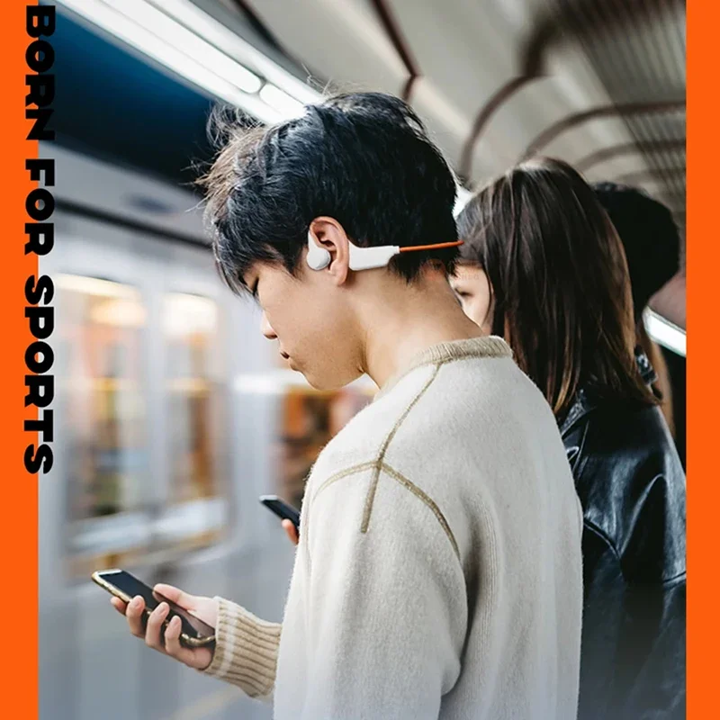 Lenovo NEW Bone Conduction Headset Bluetooth 5.4 Not In Ear Swimming Running IPX8 Waterproof Long Life Hang Ear Sports Headphone