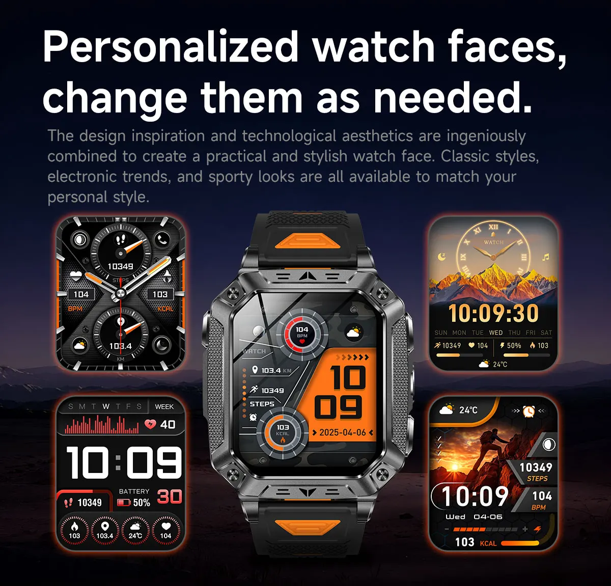 2026 New 1400mAh Battery Smart Watch GPS path Bluetooth Call 10ATM Waterproof Swim Sport Run Hiking Outdoors Military Smartwatch