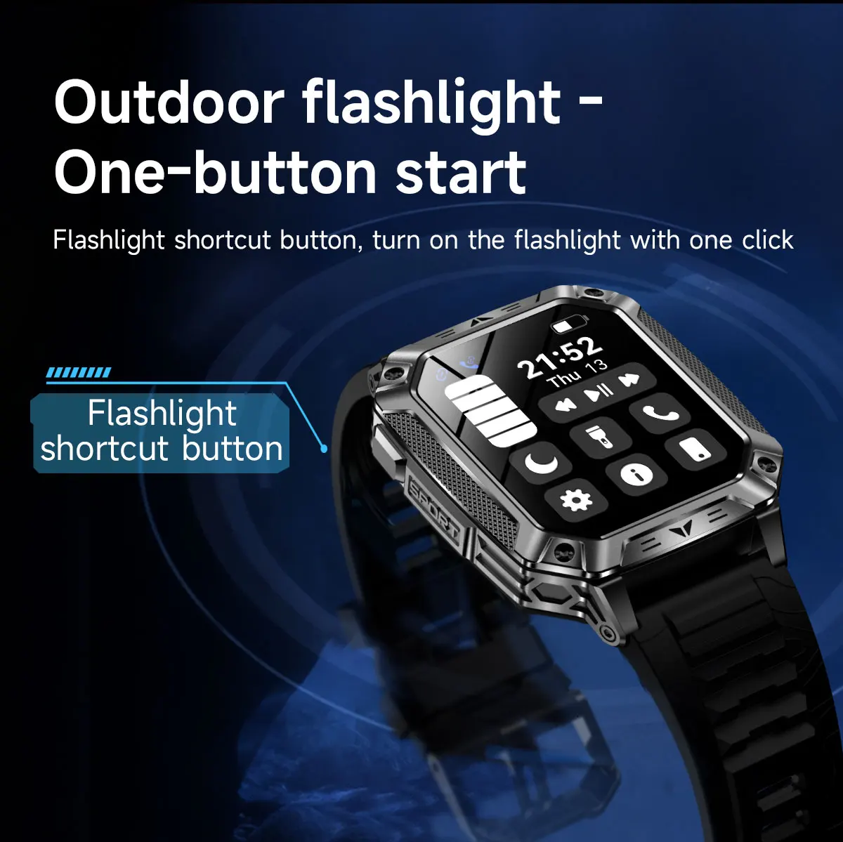2026 New 1400mAh Battery Smart Watch GPS path Bluetooth Call 10ATM Waterproof Swim Sport Run Hiking Outdoors Military Smartwatch