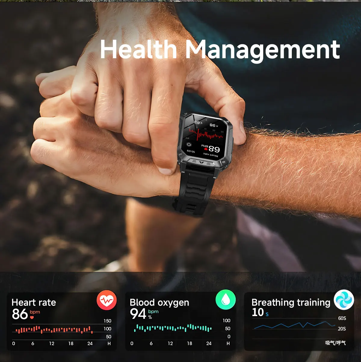 2026 New 1400mAh Battery Smart Watch GPS path Bluetooth Call 10ATM Waterproof Swim Sport Run Hiking Outdoors Military Smartwatch