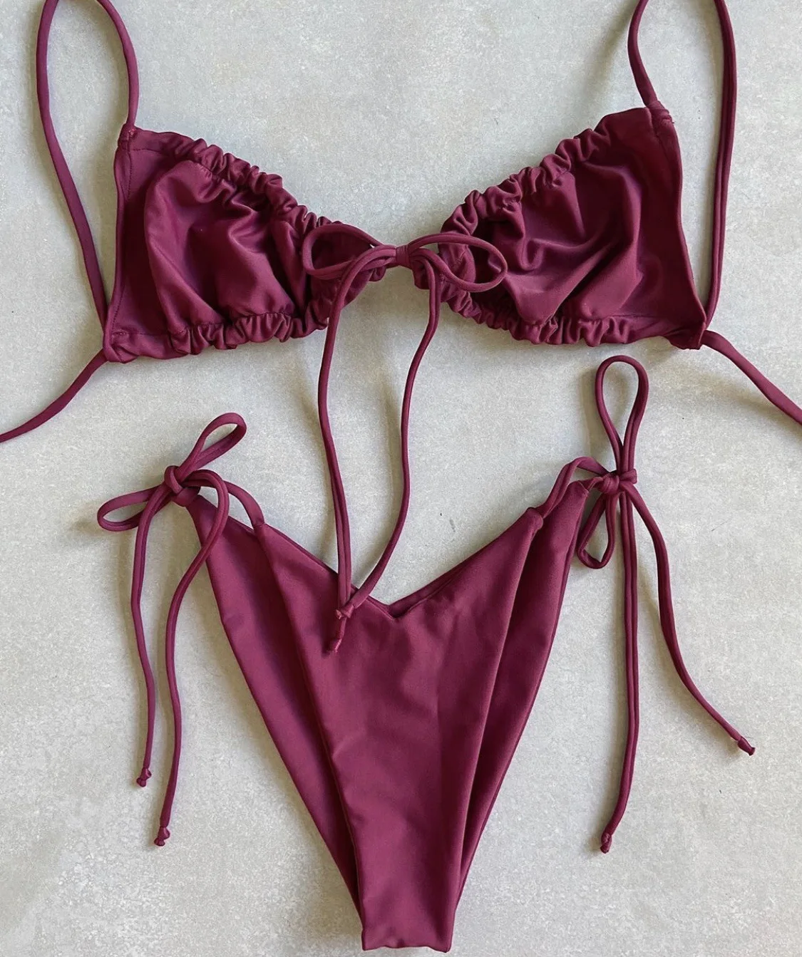 RUOTONGSEPT Low Waist Bikinis 2023 Triangle Swimwear Female Swimsuit Women Print Bikini set two-Piece Suit Push Up Bathing Suit