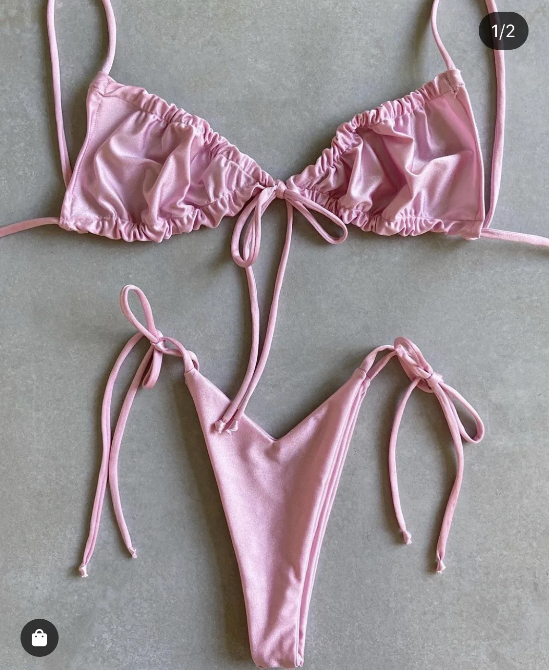 RUOTONGSEPT Low Waist Bikinis 2023 Triangle Swimwear Female Swimsuit Women Print Bikini set two-Piece Suit Push Up Bathing Suit
