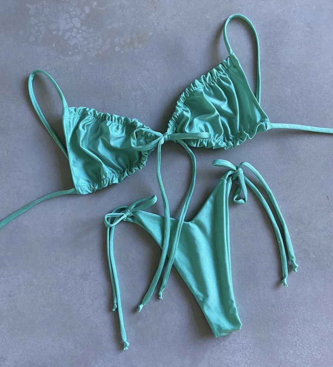 RUOTONGSEPT Low Waist Bikinis 2023 Triangle Swimwear Female Swimsuit Women Print Bikini set two-Piece Suit Push Up Bathing Suit