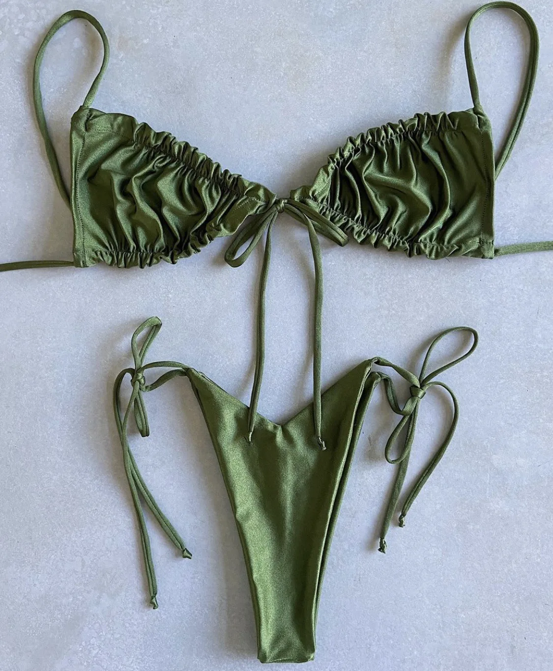 RUOTONGSEPT Low Waist Bikinis 2023 Triangle Swimwear Female Swimsuit Women Print Bikini set two-Piece Suit Push Up Bathing Suit