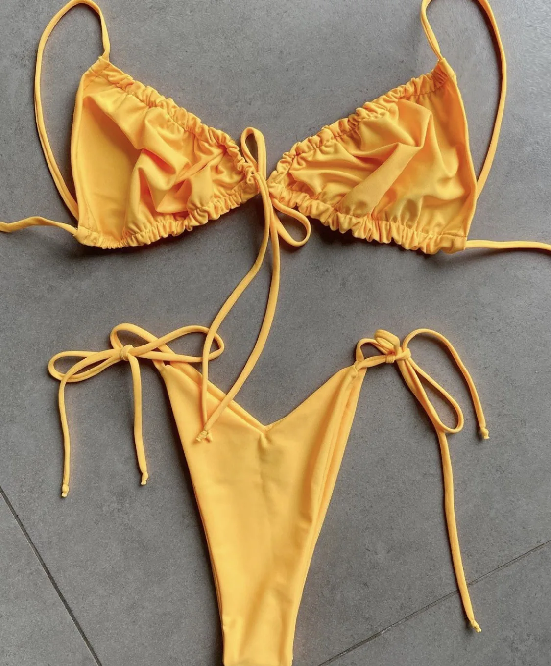 RUOTONGSEPT Low Waist Bikinis 2023 Triangle Swimwear Female Swimsuit Women Print Bikini set two-Piece Suit Push Up Bathing Suit
