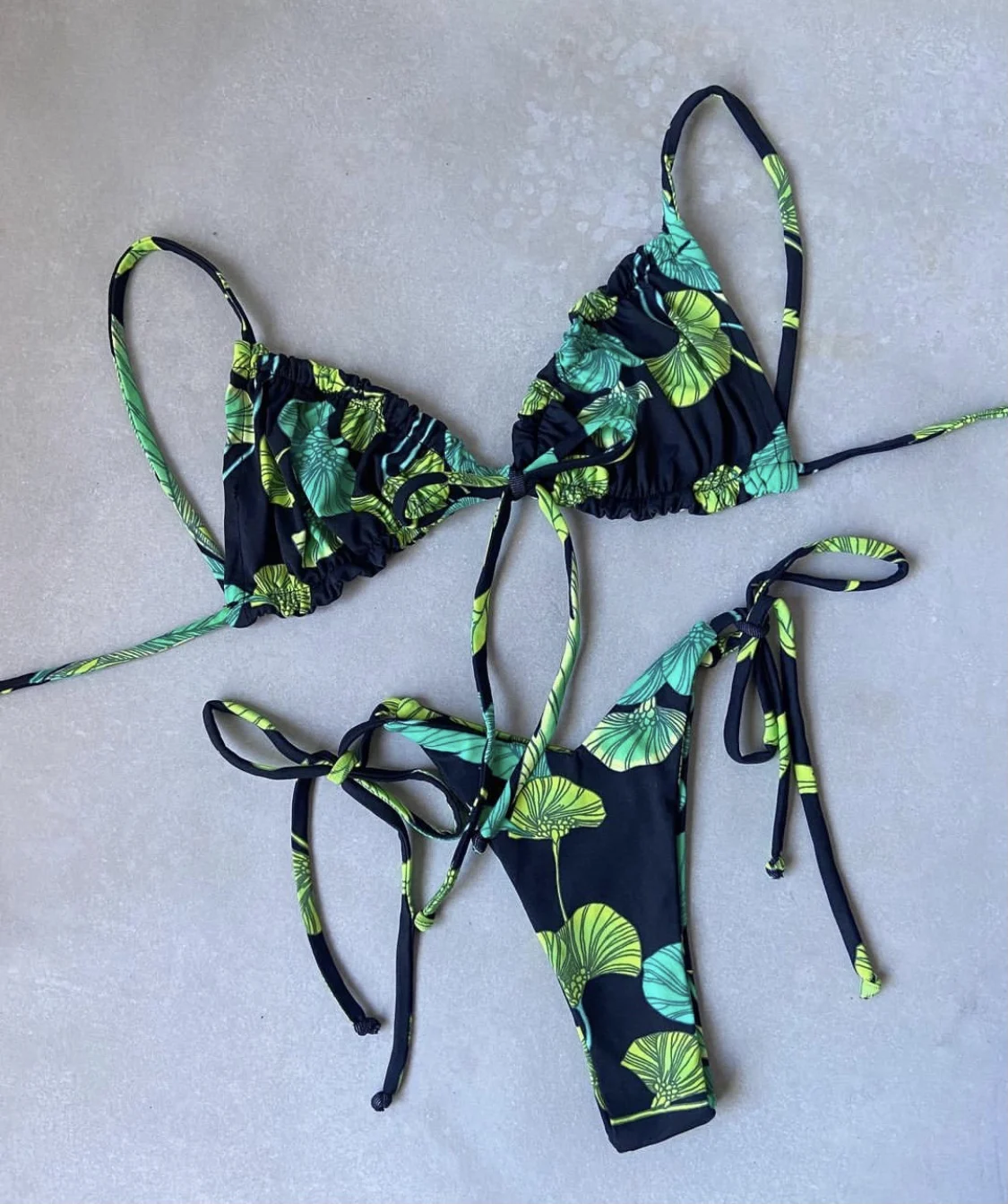 RUOTONGSEPT Low Waist Bikinis 2023 Triangle Swimwear Female Swimsuit Women Print Bikini set two-Piece Suit Push Up Bathing Suit