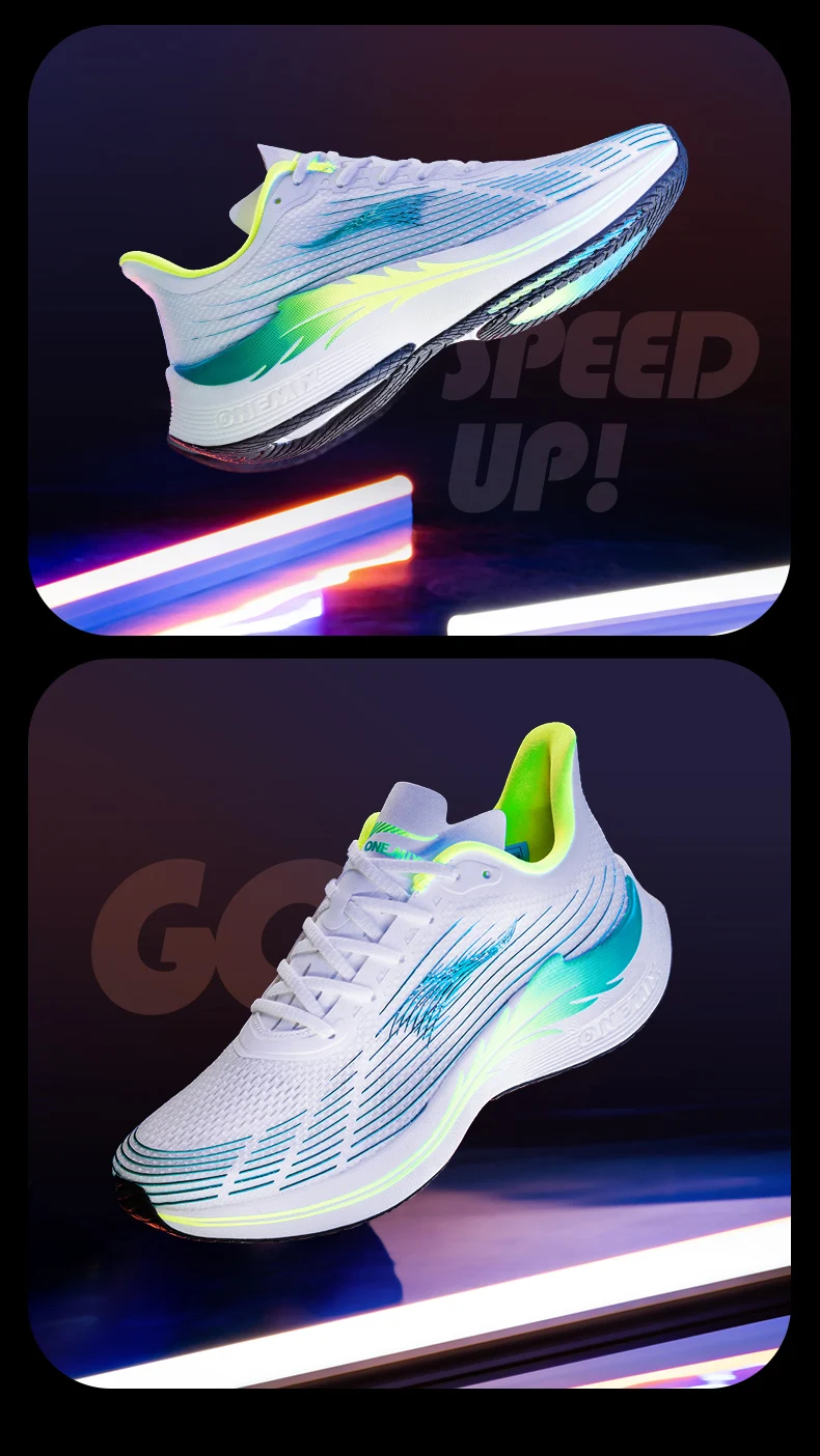 ONEMIX Running Shoes for Men Breathable Racing Sport Shoes Casual Soft New Trend Outdoor Male Anti-slip Walking Sneakers