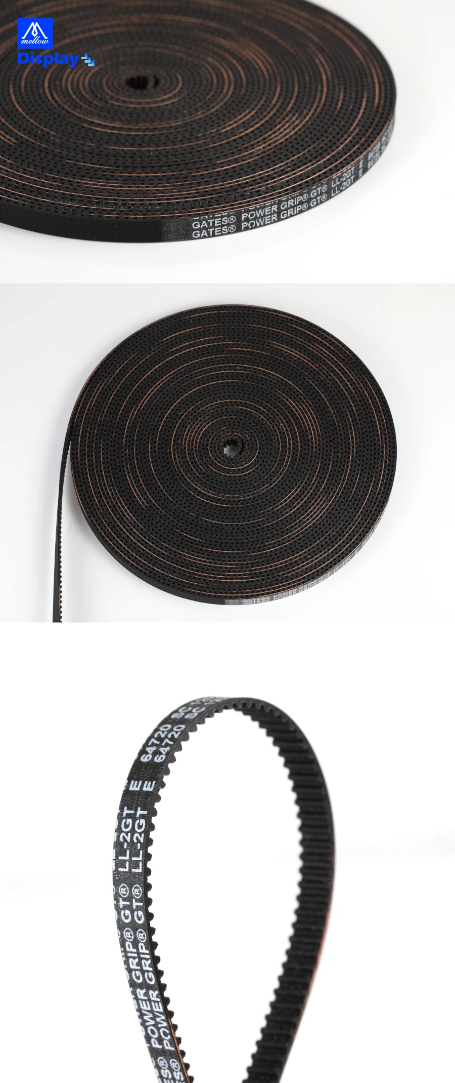 Mellow High Temperature EPDM GATES-LL-2GT Gear Synchronous Belt GT2 Width 6MM 9MM 10MM Timing Belt For BOX 3D Printer Voron BLV