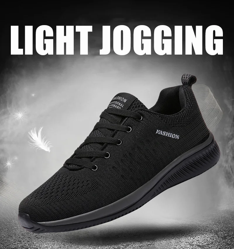 Sport Shoes Men Lightweight Running Sneakers Walking Casual Breathable Shoes Non-slip Comfortable lack Big Size 38-48 Hombre