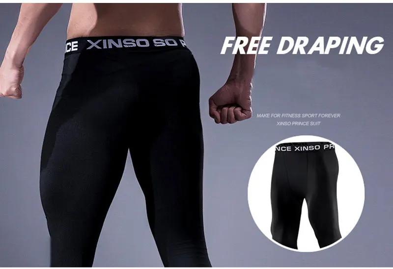 Mens Tight Gym Compression Pants Quick Dry Fit Sportswear Running Tights Men Legging Fitness Training Sexy Sport Gym Leggings