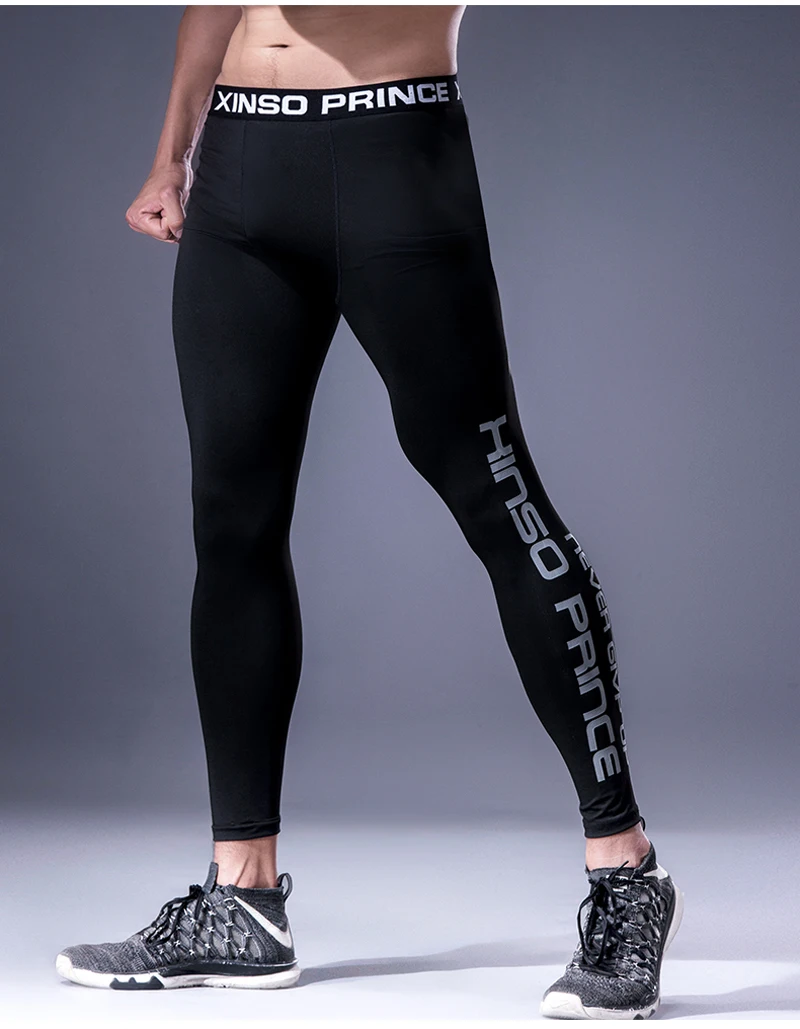 Mens Tight Gym Compression Pants Quick Dry Fit Sportswear Running Tights Men Legging Fitness Training Sexy Sport Gym Leggings