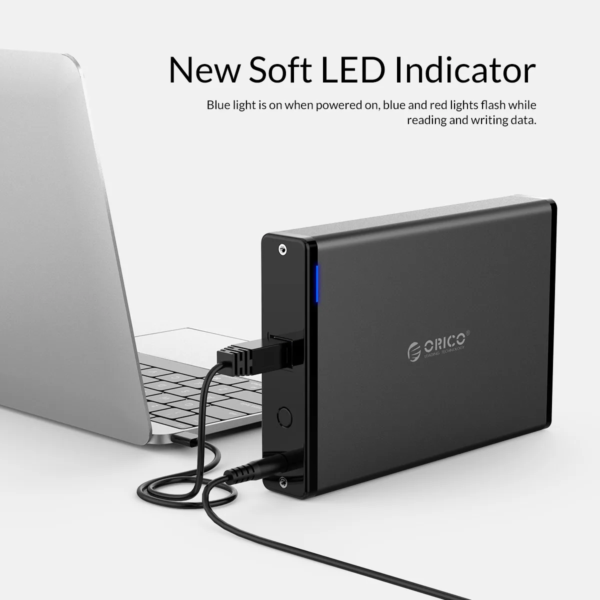 ORICO 3.5'' HDD Case SATA to USB 3.0 Adapter External Hard Drive Enclosure for 2.5" 3.5" SSD Disk HDD Case for PC
