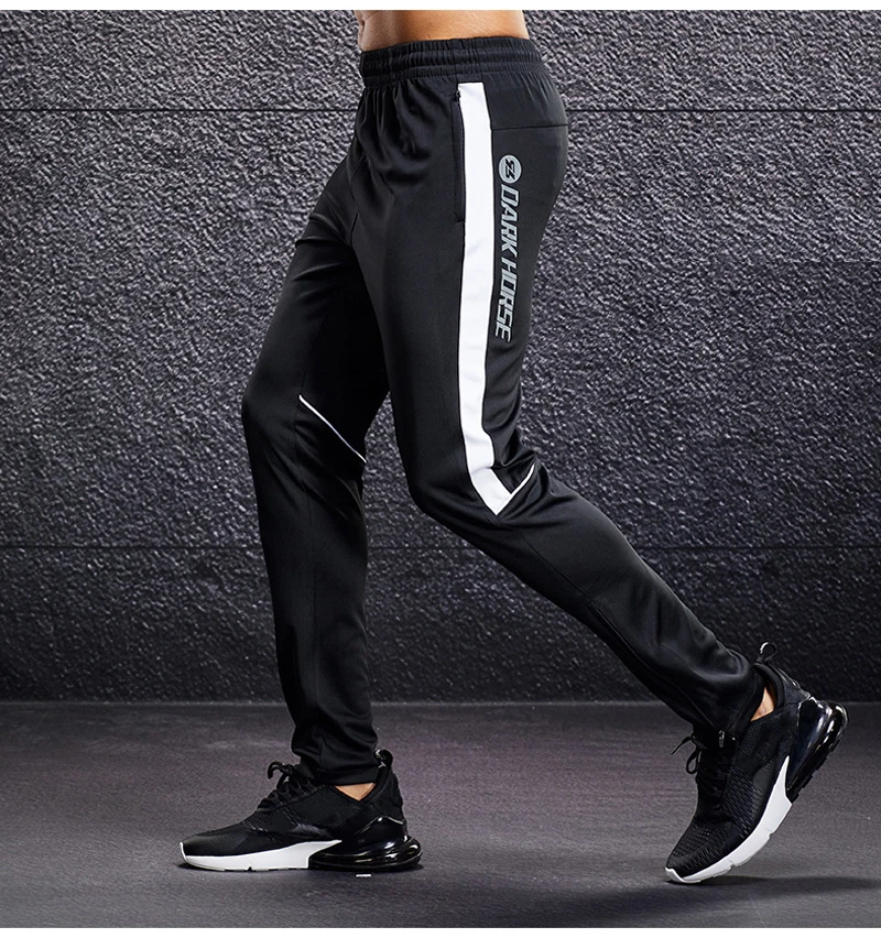 Men Sport Pants Running Pants With Zipper Pockets Soccer Training Jogging Sports Trousers Fitness Football Leggings Sweatpants