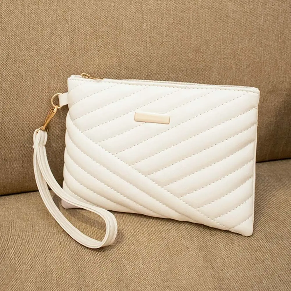 Stylish Women Wristlet Bag Women Leather Envelope Design Bag Shopping Traveling Portable Small Purse Clutch Wallet