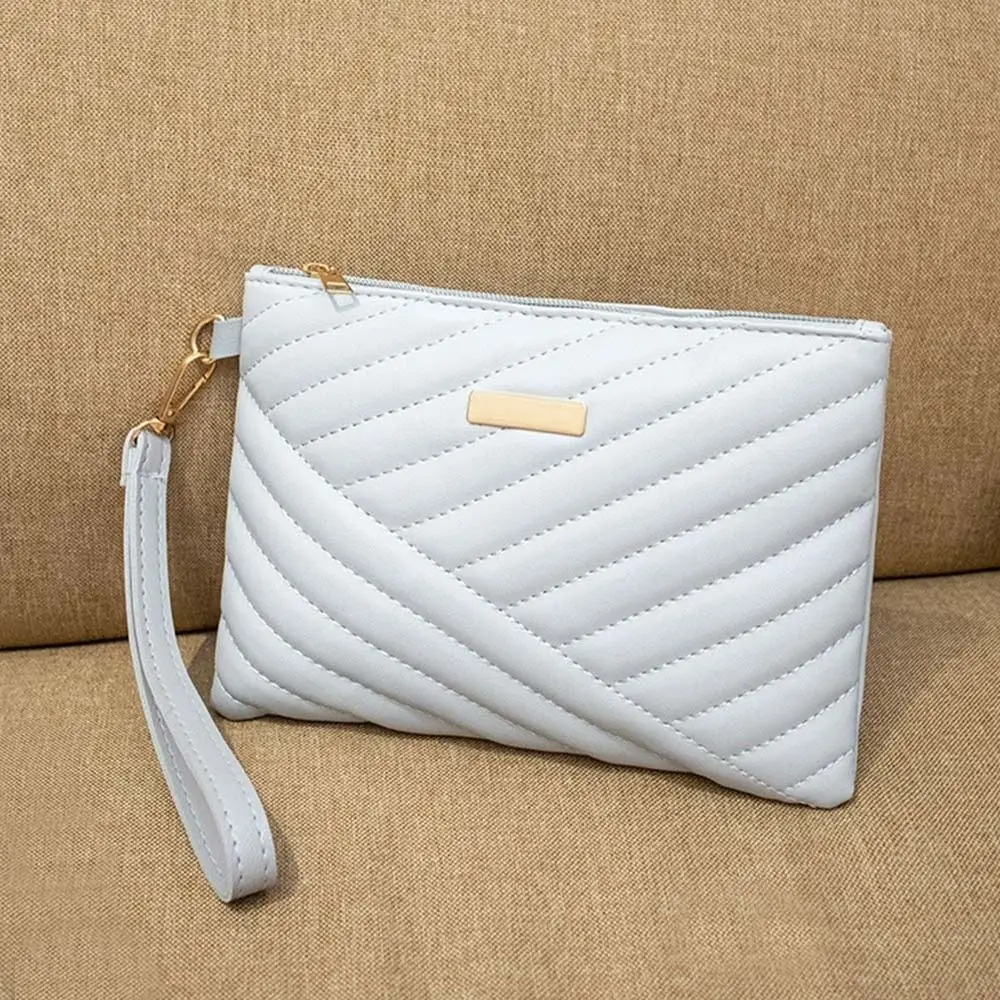 Stylish Women Wristlet Bag Women Leather Envelope Design Bag Shopping Traveling Portable Small Purse Clutch Wallet