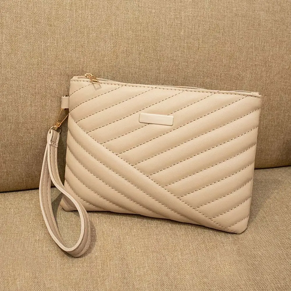 Stylish Women Wristlet Bag Women Leather Envelope Design Bag Shopping Traveling Portable Small Purse Clutch Wallet