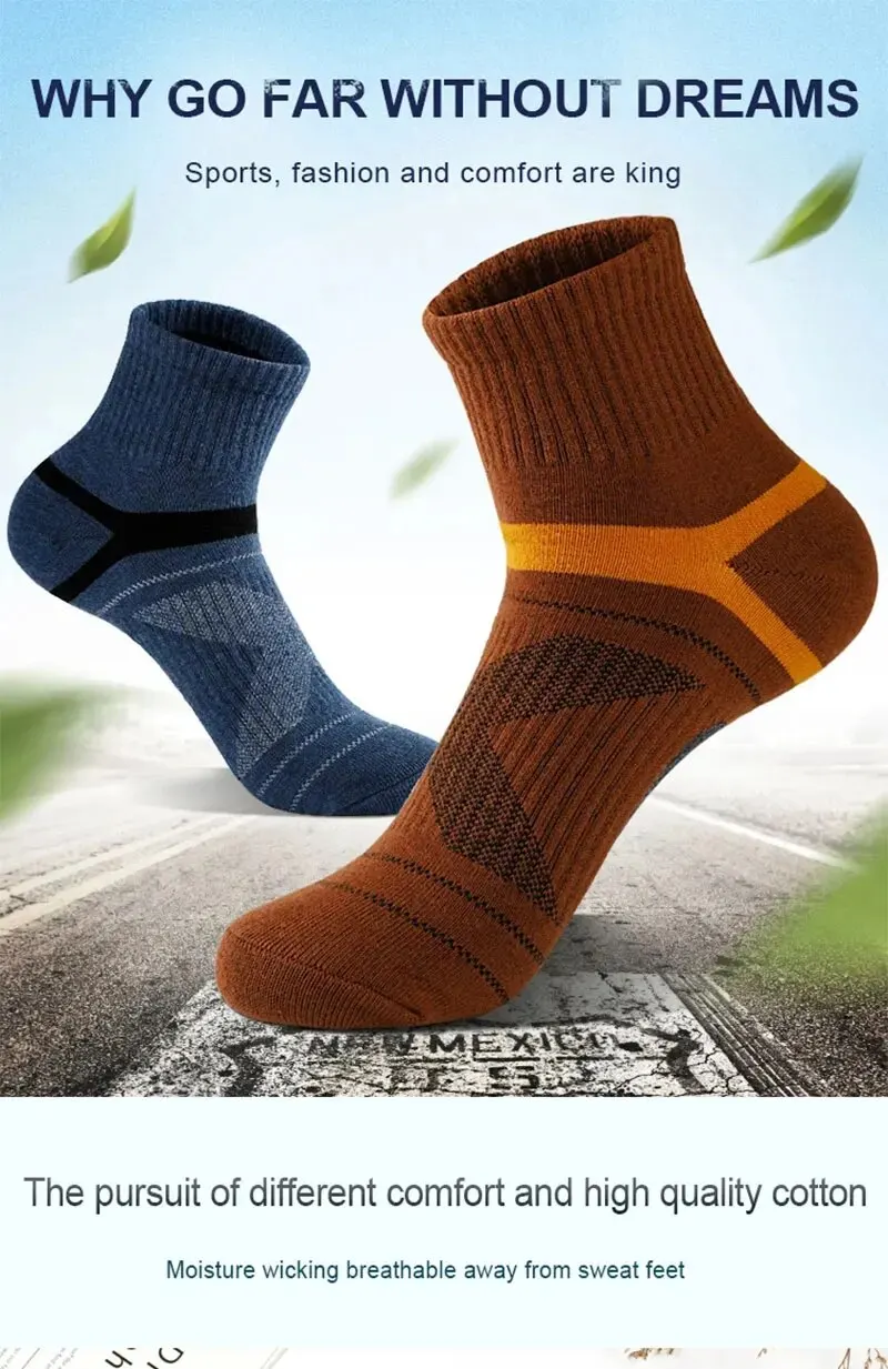 3/5/10/20 Pairs Lot Men's Socks Black Sports Socks Casual Run Autumn Winter High Quality Breathable Male Socks