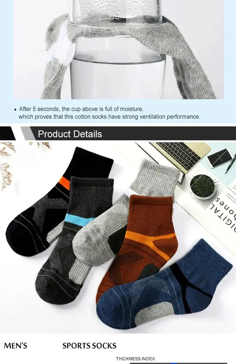 3/5/10/20 Pairs Lot Men's Socks Black Sports Socks Casual Run Autumn Winter High Quality Breathable Male Socks