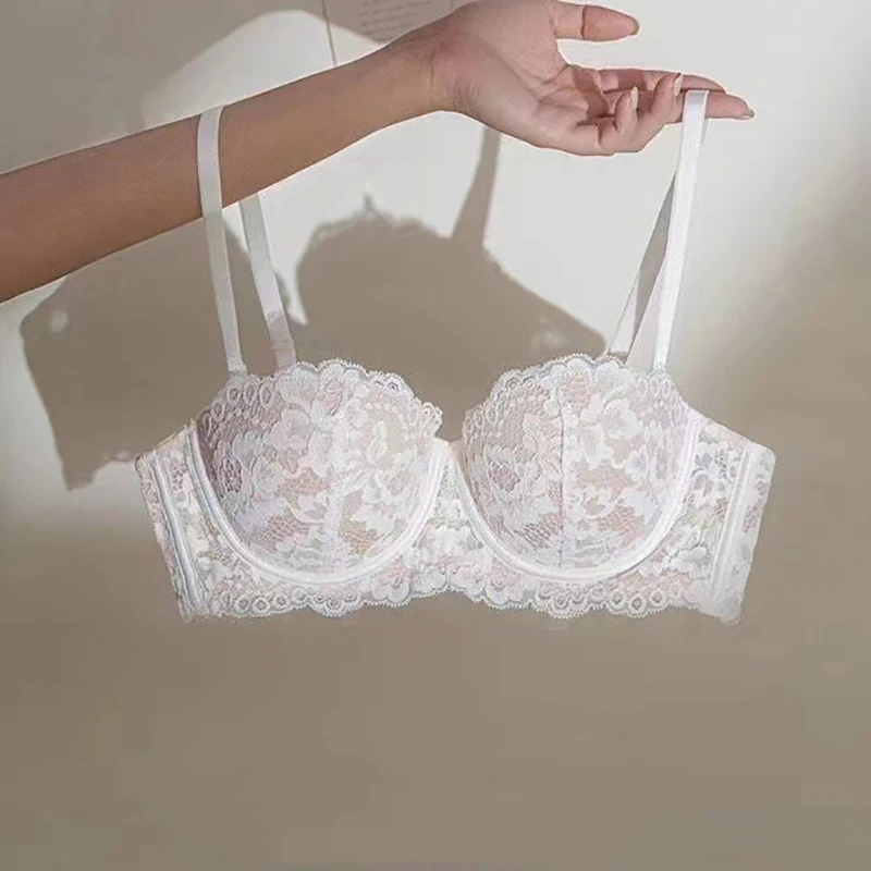 1PC Lace Sexy Bras For Women Breathable Underwear Gather Push Up Bra Lingerie Solid Color Seamless Bralette Women Lingerie