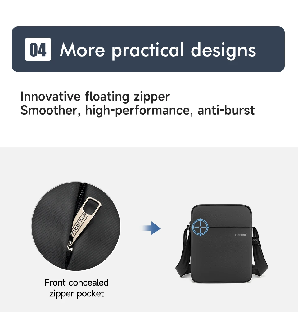 Tigernu New Men Messenger Bag High Quality Waterproof Shoulder Bag For Men Business Travel Crossbody Bag Male Mini Bag