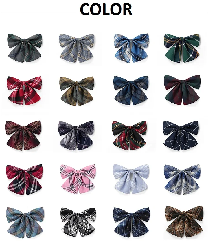 Women Plaid Pleat Skirt With Necktie Bowtie XS- 5XL Harajuku Preppy Mini Japanese School Uniforms Girls Summer Jupe Kawaii Skirt