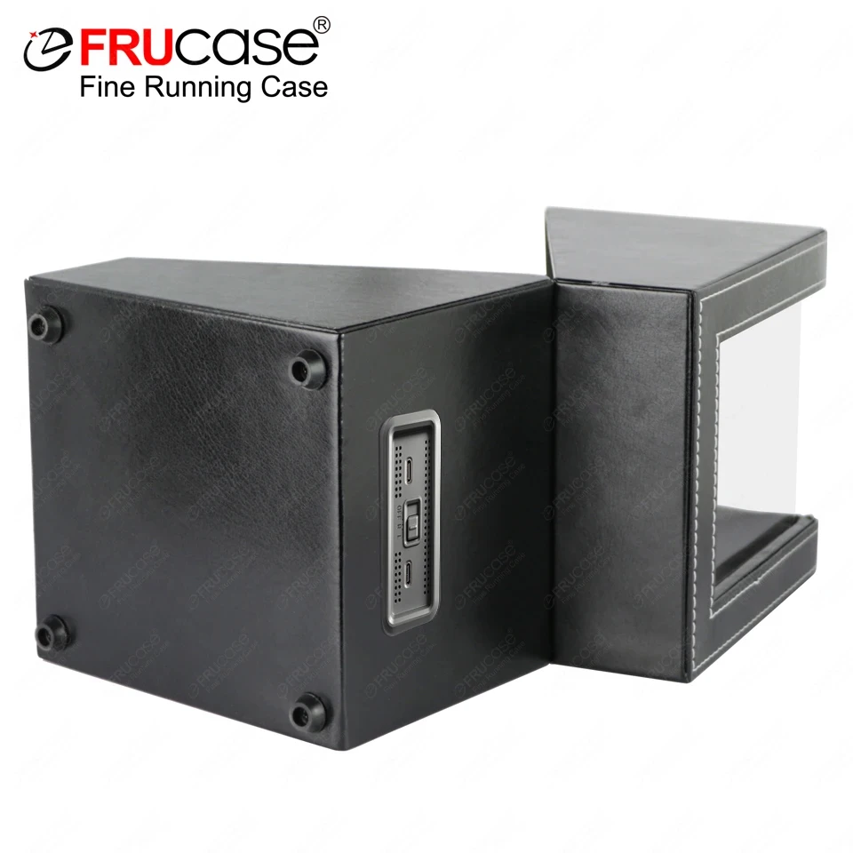 [2 Rotation Modes] FRUCASE PU Watch Winder for Automatic Watches Watch Box 1-0 / 2-0