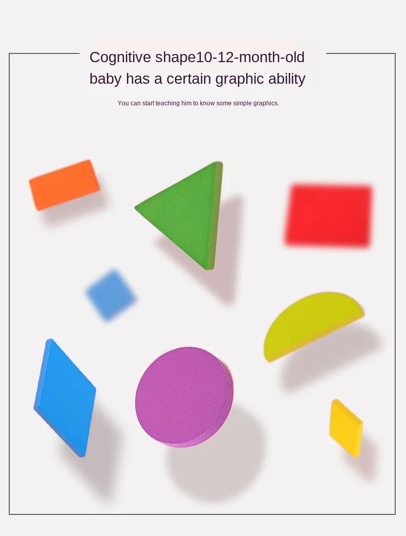 Geometric Shapes Wood 3D Puzzles for Kids Tangram Jigsaw Montessori Games Children Wooden Educational Toys with Box
